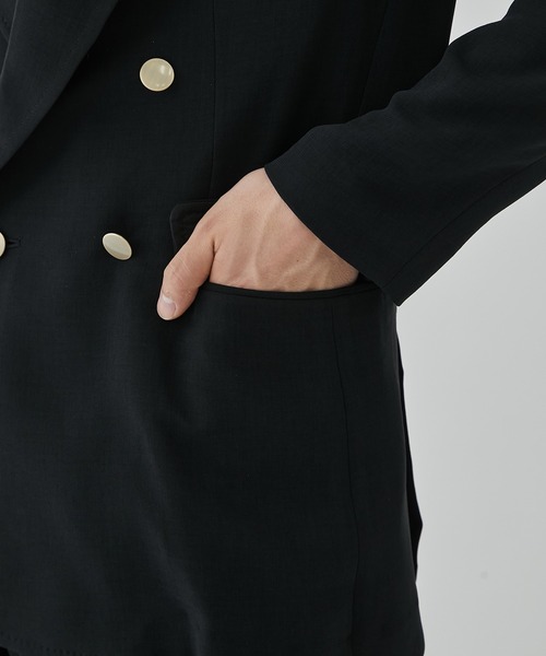 レインメーカー RAINMAKER MELANGE TWILL セットアップ RAINMAKER/レインメーカー】MELANGE TWILL DOUBLE BREASTEAD JACKET