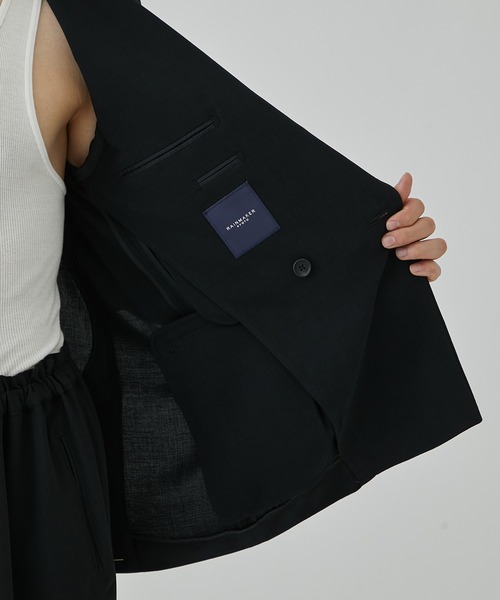RAINMAKER/レインメーカー】MELANGE TWILL DOUBLE BREASTEAD