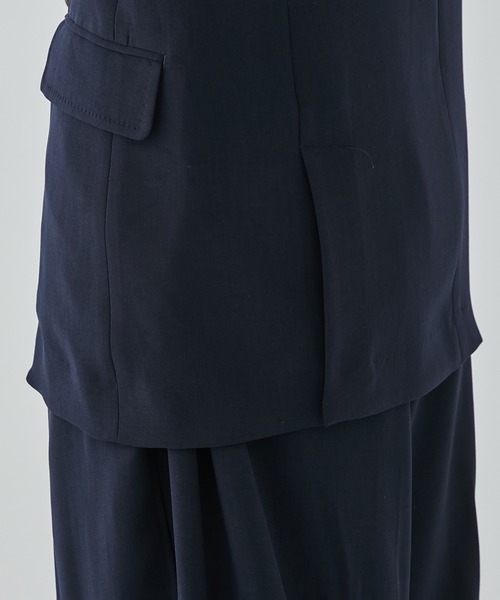 RAINMAKER(レインメーカー)の「【RAINMAKER/レインメーカー】MELANGE TWILL DOUBLE BREASTEAD JACKET(METAL BUTTON)(テーラードジャケット・メンズ・ブラック/ネイビー・4/3)」の21枚目の写真