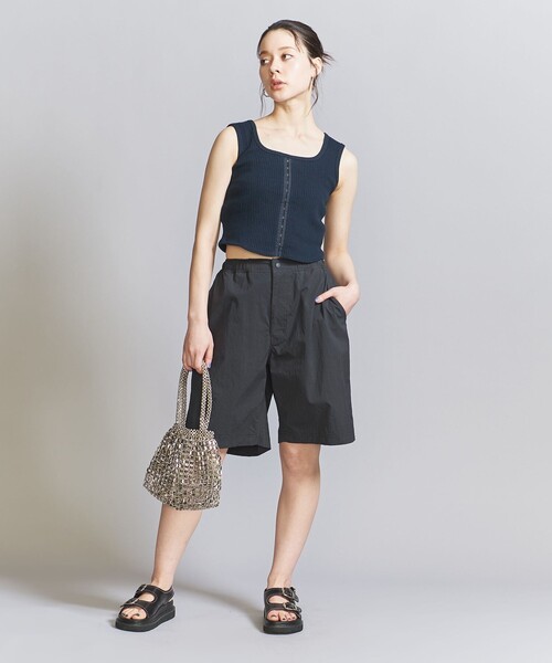 BEAUTY&YOUTH UNITED ARROWS(ビューティーアンドユースユナイテッドアローズ)の「コットン フロントホック タンクトップ(タンクトップ・レディース・ネイビー/オレンジ/グレー・FREE)」の5枚目の写真