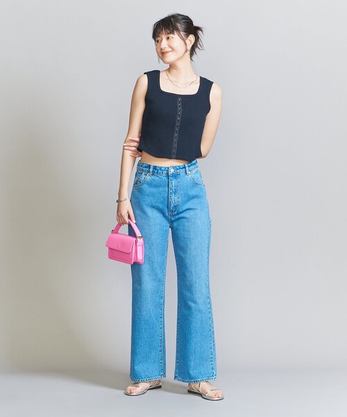 BEAUTY&YOUTH UNITED ARROWS(ビューティーアンドユースユナイテッドアローズ)の「コットン フロントホック タンクトップ(タンクトップ・レディース・ネイビー/オレンジ/グレー・FREE)」の9枚目の写真