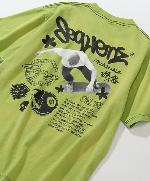 SEQUENZ(シークエンズ)の「【SEQUENZ/シークエンズ】SK8 KIDS FADE S/S TEE/ステッチ フェード 半袖Tシャツ(Tシャツ/カットソー・メンズ・ライトグレー/グリーン/ブルー/ブラック・S/M/L/XL)」の13枚目の写真