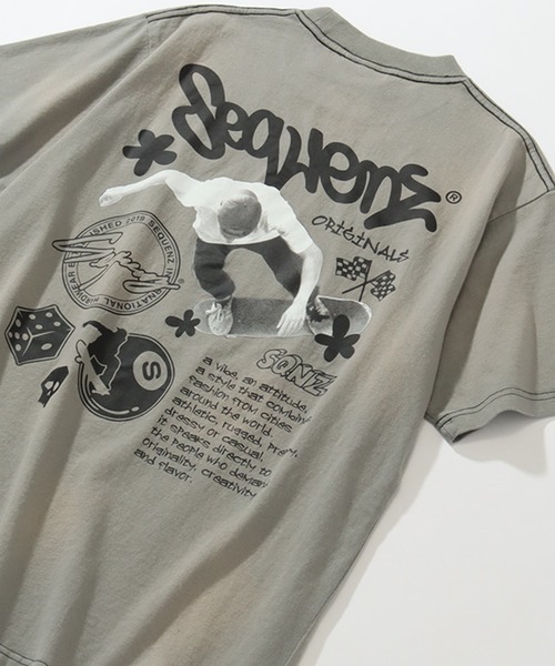 SEQUENZ(シークエンズ)の「【SEQUENZ/シークエンズ】SK8 KIDS FADE S/S TEE/ステッチ フェード 半袖Tシャツ(Tシャツ/カットソー・メンズ・ライトグレー/グリーン/ブルー/ブラック・S/M/L/XL)」の11枚目の写真