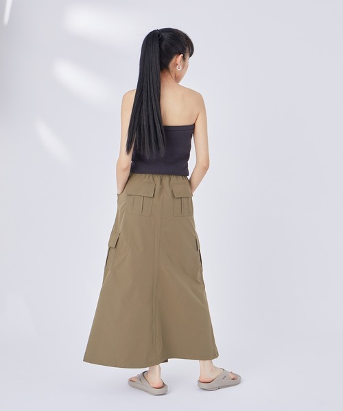 NERGY（ナージー）の「フロントZIPカーゴスカート（スカート・レディース・ブラック/カーキ・FREE）」の19枚目の写真