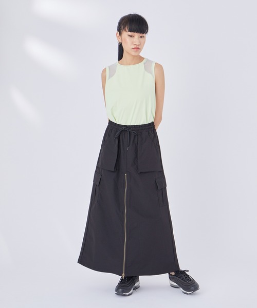NERGY（ナージー）の「フロントZIPカーゴスカート（スカート・レディース・ブラック/カーキ・FREE）」の22枚目の写真