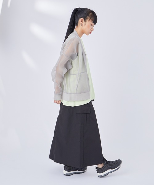 NERGY（ナージー）の「フロントZIPカーゴスカート（スカート・レディース・ブラック/カーキ・FREE）」の15枚目の写真