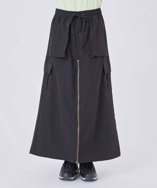 NERGY（ナージー）の「フロントZIPカーゴスカート（スカート・レディース・ブラック/カーキ・FREE）」の13枚目の写真