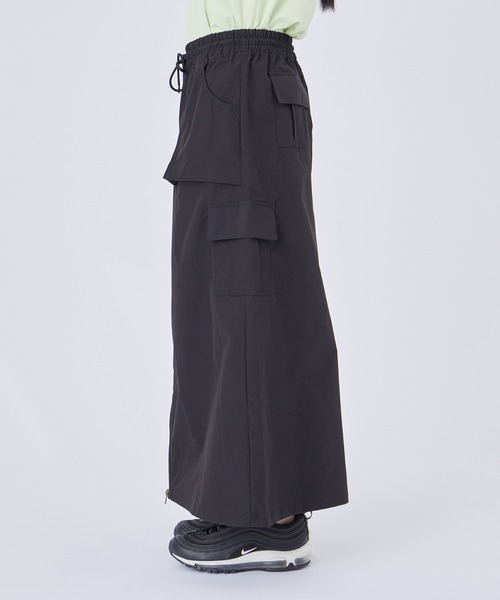 NERGY（ナージー）の「フロントZIPカーゴスカート（スカート・レディース・ブラック/カーキ・FREE）」の14枚目の写真