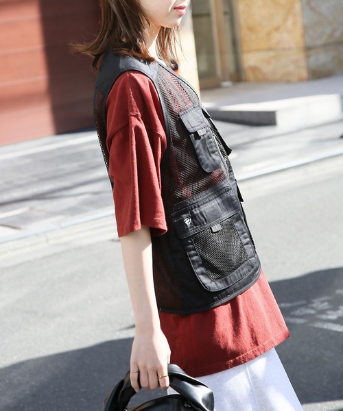 セール】【FORECAST】フィッシングベスト ミリタリーキャンプ