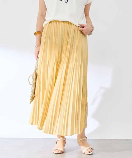 un dix cors（アンディコール）の「変形プリーツスカート（スカート・レディース・ピンク/ブラック/イエロー・FREE）」の3枚目の写真