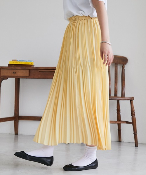 un dix cors（アンディコール）の「変形プリーツスカート（スカート・レディース・ピンク/ブラック/イエロー・FREE）」の15枚目の写真
