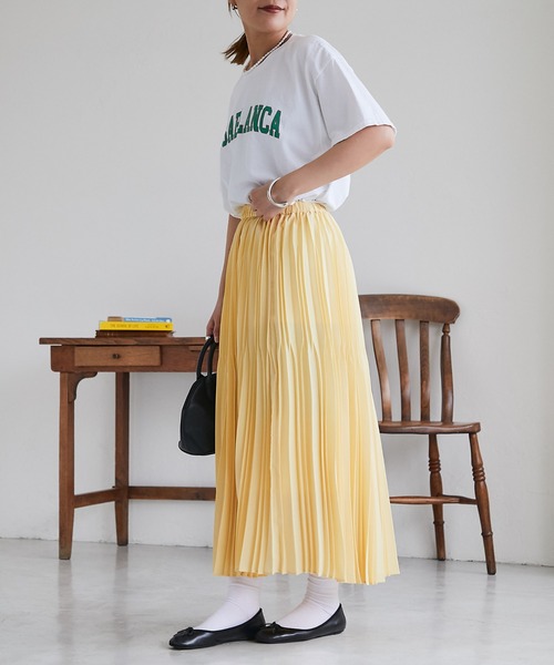 un dix cors（アンディコール）の「変形プリーツスカート（スカート・レディース・ピンク/ブラック/イエロー・FREE）」の10枚目の写真