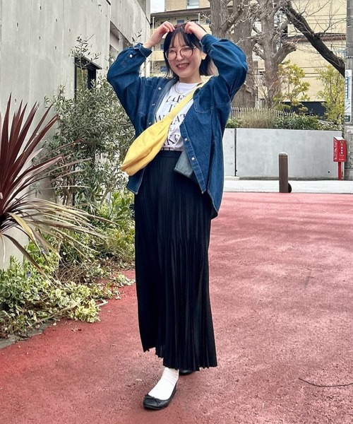 un dix cors（アンディコール）の「変形プリーツスカート（スカート・レディース・ピンク/ブラック/イエロー・FREE）」の7枚目の写真