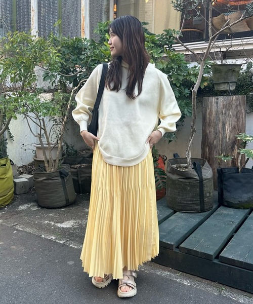 un dix cors（アンディコール）の「変形プリーツスカート（スカート・レディース・ピンク/ブラック/イエロー・FREE）」の5枚目の写真