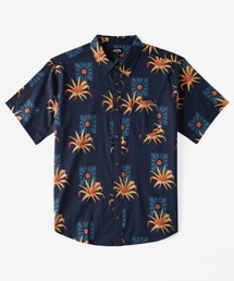 BILLABONG | 【直営店限定】BILLABONG キッズ SUNDAYS SS 半袖シャツ (S~XL) 【2024年春夏モデル】/ビラボンキッズボタニカル柄シャツ(シャツ/ブラウス)