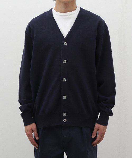 Yonetomi（ヨネトミ）の「米富繊維 / Yonetomi WAVE COTTON KNIT C/D（カーディガン/ボレロ・メンズ・チャコールグレー/ネイビー・4/3）」の13枚目の写真