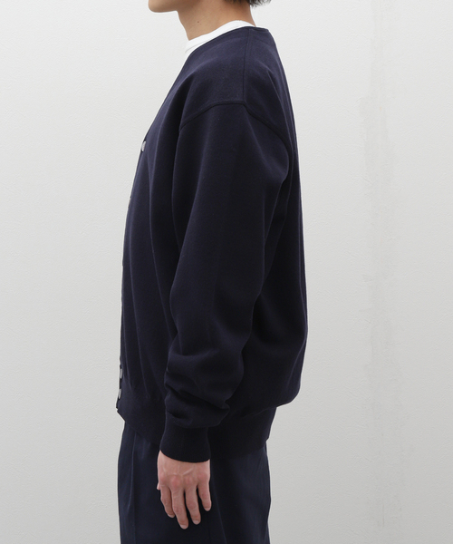 Yonetomi（ヨネトミ）の「米富繊維 / Yonetomi WAVE COTTON KNIT C/D（カーディガン/ボレロ・メンズ・チャコールグレー/ネイビー・4/3）」の14枚目の写真