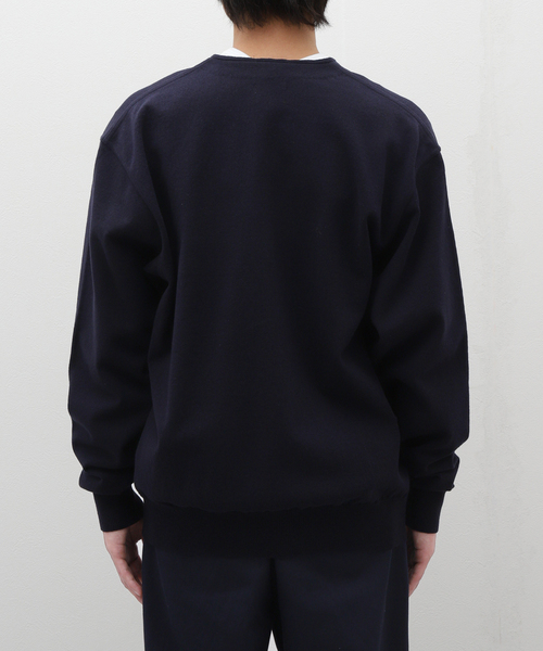 Yonetomi（ヨネトミ）の「米富繊維 / Yonetomi WAVE COTTON KNIT C/D（カーディガン/ボレロ・メンズ・チャコールグレー/ネイビー・4/3）」の15枚目の写真