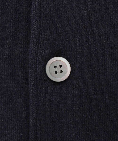 Yonetomi（ヨネトミ）の「米富繊維 / Yonetomi WAVE COTTON KNIT C/D（カーディガン/ボレロ・メンズ・チャコールグレー/ネイビー・4/3）」の9枚目の写真