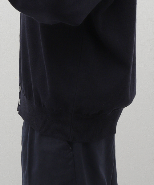 Yonetomi（ヨネトミ）の「米富繊維 / Yonetomi WAVE COTTON KNIT C/D（カーディガン/ボレロ・メンズ・チャコールグレー/ネイビー・4/3）」の10枚目の写真