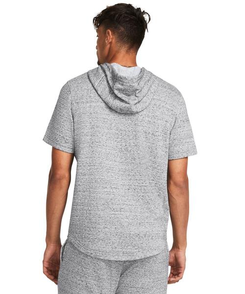 UNDER ARMOUR(アンダーアーマー)の「UAライバルテリー レフトチェスト ショートスリーブ フーディー(トレーニング/メンズ)(スウェット・メンズ・グレー・L/S/M/2XL/XL)」の2枚目の写真