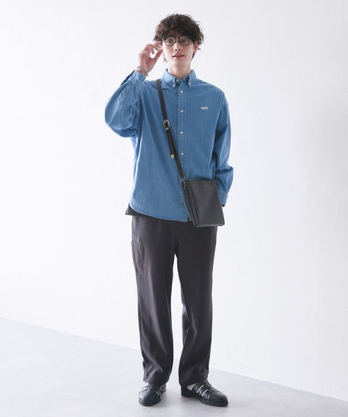RAGEBLUE(レイジブルー)の「【THE FOX】ワンポイントワッペン/デニムルーズシャツ(シャツ/ブラウス・メンズ・グレー/ライトブルー・MEDIUM/LARGE)」の15枚目の写真