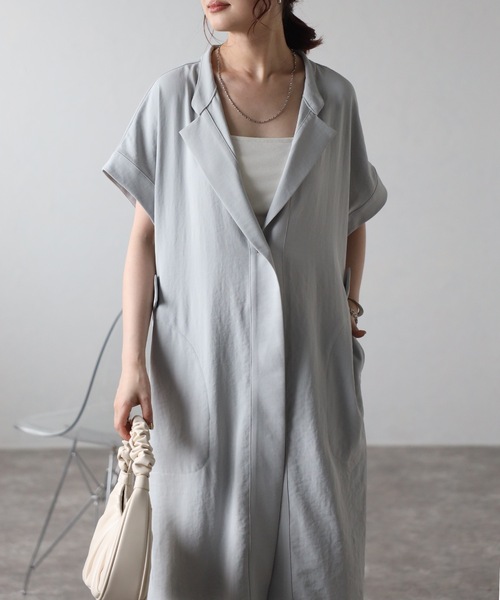 スタンドカラーポンチョコート（ポンチョ）｜＆HALF（アンドハーフ）