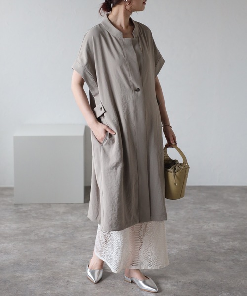 衿ファー付ポンチョコート | コート | Noela OFFICIAL WEB STORE