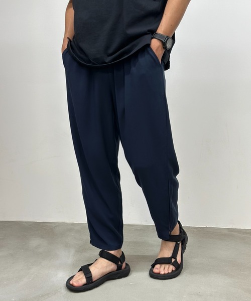 NAVY（ネイビー）の「接触冷感 レーヨンアンクルパンツ　イージーパンツ（その他パンツ・メンズ・ブラック/ブラック×ブルー/ブラック×グレー/ネイビー・M/L/XL）」の19枚目の写真