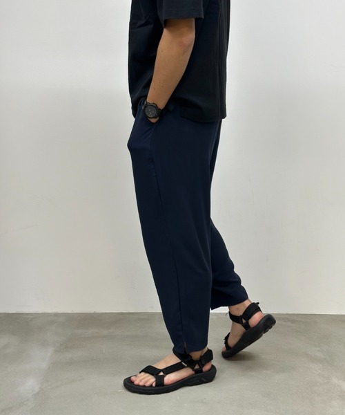 NAVY（ネイビー）の「接触冷感 レーヨンアンクルパンツ　イージーパンツ（その他パンツ・メンズ・ブラック/ブラック×ブルー/ブラック×グレー/ネイビー・M/L/XL）」の17枚目の写真