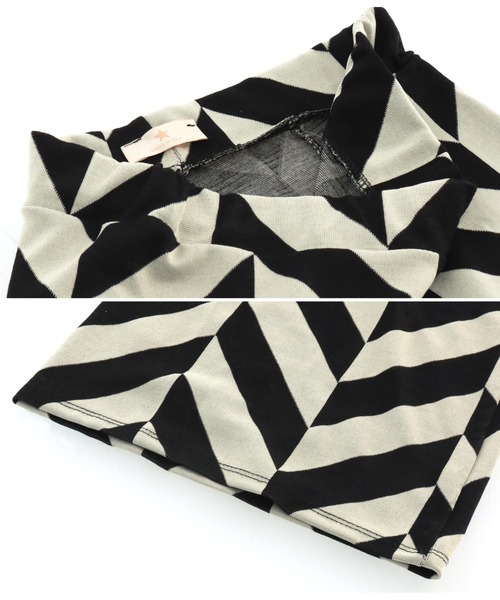 Settimissimo（セッティミッシモ）の「ITALYジオメトリック柄 ジャージー リラックスパンツ（その他パンツ・レディース・ベージュ/ブラック・FREE）」の20枚目の写真