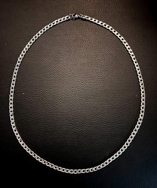 DiamondHearts（ダイヤモンドハーツ）の「シンプルチェーンネックレス（ネックレス・メンズ・シルバー・FREE）」の3枚目の写真