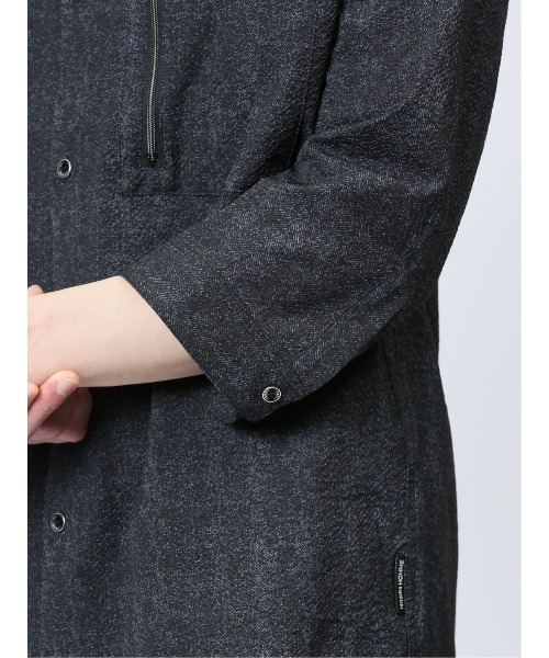 renoma HOMME（レノマオム）の「【軽量 サッカー】レノマ オム ヘリンボンプリント バンドカラー7分袖シャツ（シャツ/ブラウス・メンズ・ライトグレー/グレー系その他2・MEDIUM/LARGE/X-LARGE）」の8枚目の写真