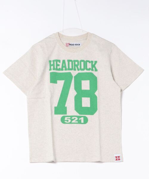 HEAD ROCK(ヘッドロック)の「半袖Tシャツ(大人)(Tシャツ/カットソー・レディース・ネイビー/ベージュ/オートミール/スミクロ・185/175/165)」の3枚目の写真