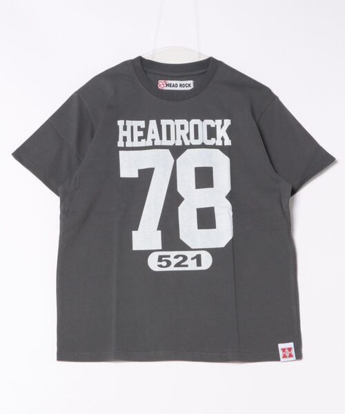 HEAD ROCK(ヘッドロック)の「半袖Tシャツ(大人)(Tシャツ/カットソー・レディース・ネイビー/ベージュ/オートミール/スミクロ・185/175/165)」の1枚目の写真