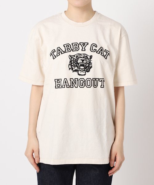MIXTA（ミクスタ）の「《追加2》《別注》【MIXTA/ミクスタ】TABBY CAT HANGOUT CREW T-SH：Tシャツ（Tシャツ/カットソー・レディース・ブラック/アイボリー/ネイビー・MEDIUM）」の14枚目の写真