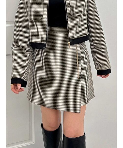 dazzlin(ダズリン)の「レディミニスカート(スカート・レディース・キャメル/その他1/オフホワイト/ベージュ・SMALL/MEDIUM)」の1枚目の写真