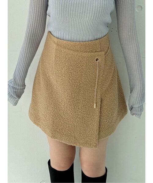 dazzlin(ダズリン)の「レディミニスカート(スカート・レディース・キャメル/その他1/オフホワイト/ベージュ・SMALL/MEDIUM)」の4枚目の写真