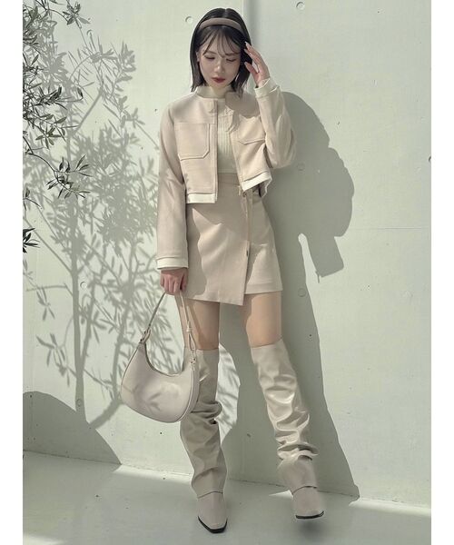 dazzlin(ダズリン)の「レディミニスカート(スカート・レディース・キャメル/その他1/オフホワイト/ベージュ・SMALL/MEDIUM)」の17枚目の写真