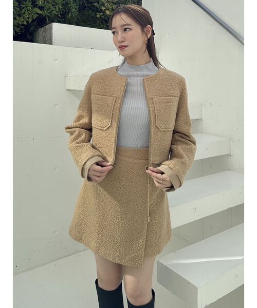 dazzlin(ダズリン)の「レディミニスカート(スカート・レディース・キャメル/その他1/オフホワイト/ベージュ・SMALL/MEDIUM)」の5枚目の写真