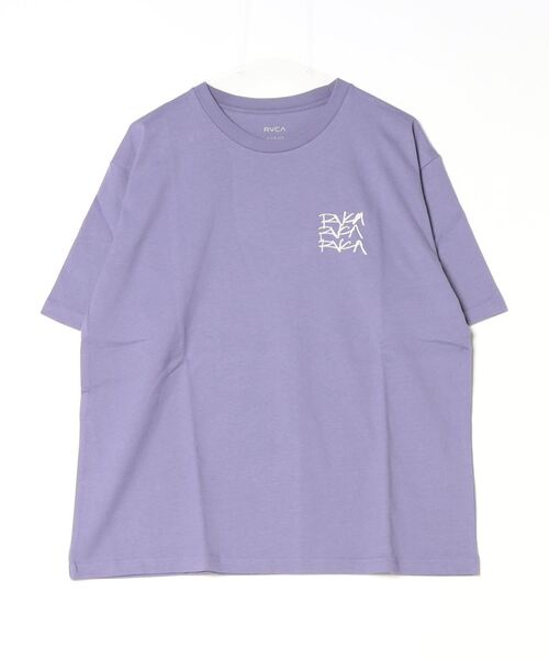 RVCA(ルーカ)の「RVCA/ルーカ 半袖Tee オーバーサイズ バックプリント ユニセックス BE04A-233(Tシャツ/カットソー・メンズ・ホワイト/パープル/ブラック・L/M/S)」の20枚目の写真