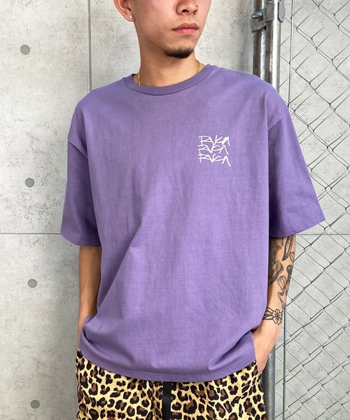 RVCA(ルーカ)の「RVCA/ルーカ 半袖Tee オーバーサイズ バックプリント ユニセックス BE04A-233(Tシャツ/カットソー・メンズ・ホワイト/パープル/ブラック・L/M/S)」の12枚目の写真