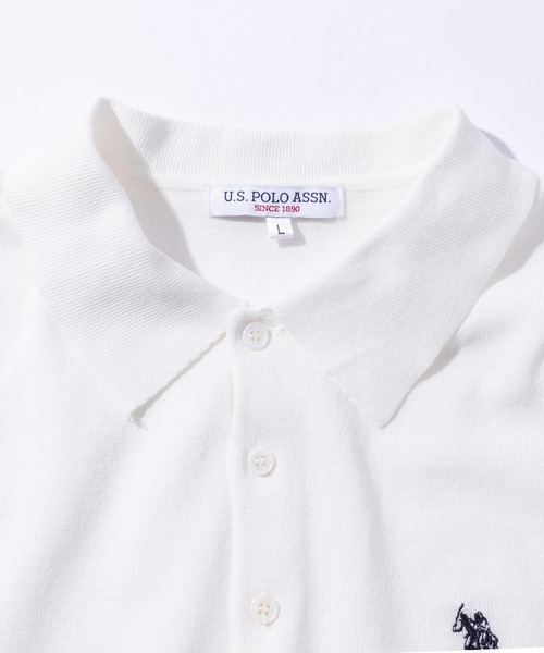 U.S. POLO ASSN.(ユーエスポロアッスン)の「【U.S. POLO ASSN.】ニットポロシャツ PLM42400/PLM42402(ポロシャツ・メンズ・ネイビー/ベージュ/ホワイト/ブラック/ネイビー系2・S/M/L/LL)」の18枚目の写真