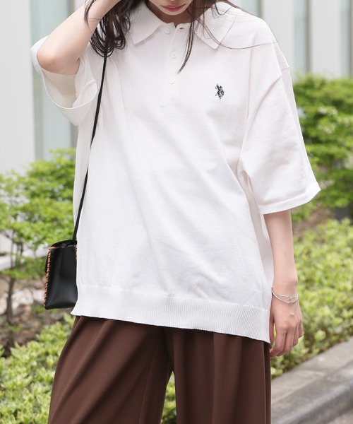 U.S. POLO ASSN.(ユーエスポロアッスン)の「【U.S. POLO ASSN.】ニットポロシャツ PLM42400/PLM42402(ポロシャツ・メンズ・ネイビー/ベージュ/ホワイト/ブラック/ネイビー系2・S/M/L/LL)」の11枚目の写真