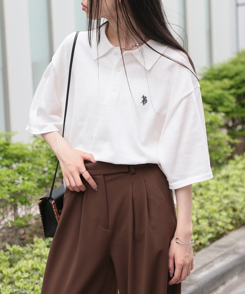 U.S. POLO ASSN.(ユーエスポロアッスン)の「【U.S. POLO ASSN.】ニットポロシャツ PLM42400/PLM42402(ポロシャツ・メンズ・ネイビー/ベージュ/ホワイト/ブラック/ネイビー系2・S/M/L/LL)」の10枚目の写真