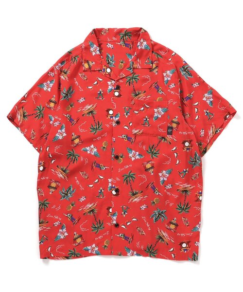 BREEZE（ブリーズ）の「【20周年】HY×BREEZE　HY総柄シャツ大人（シャツ/ブラウス・メンズ・レッド/ターコイズブルー・LARGE/MEDIUM）」の12枚目の写真