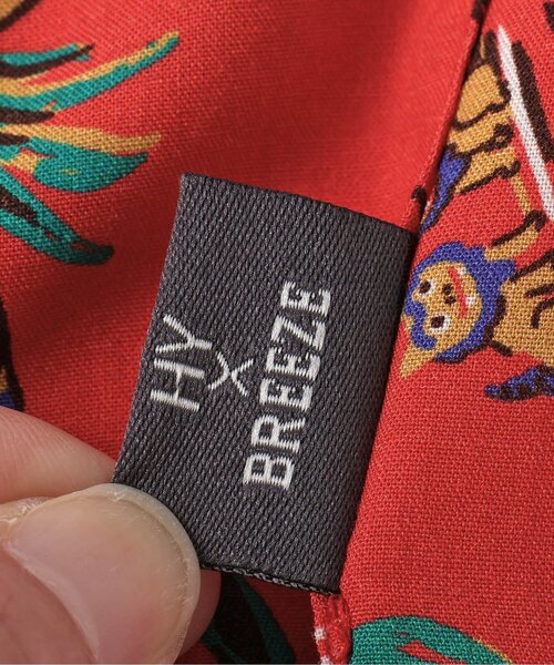 BREEZE（ブリーズ）の「【20周年】HY×BREEZE　HY総柄シャツ大人（シャツ/ブラウス・メンズ・レッド/ターコイズブルー・LARGE/MEDIUM）」の14枚目の写真