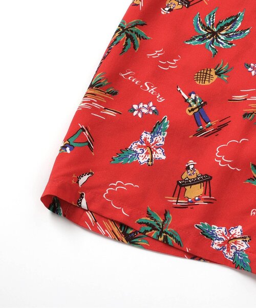 BREEZE（ブリーズ）の「【20周年】HY×BREEZE　HY総柄シャツ大人（シャツ/ブラウス・メンズ・レッド/ターコイズブルー・LARGE/MEDIUM）」の16枚目の写真