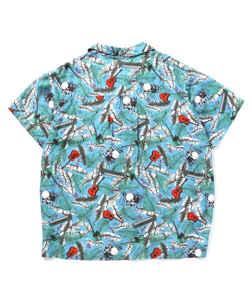 BREEZE（ブリーズ）の「【20周年】HY×BREEZE　HY総柄シャツ大人（シャツ/ブラウス・メンズ・レッド/ターコイズブルー・LARGE/MEDIUM）」の3枚目の写真