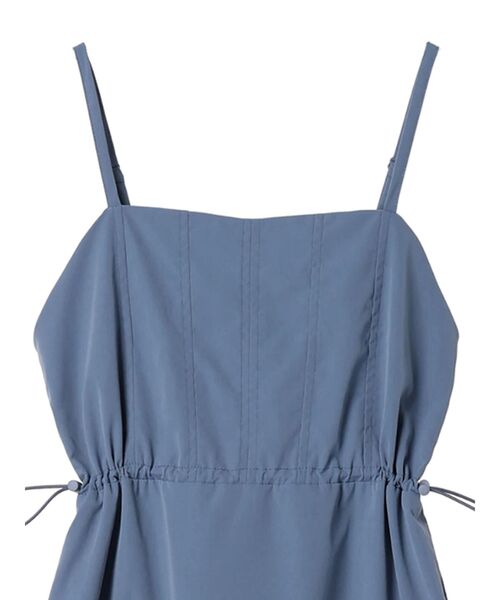 earth music&ecology(アースミュージックアンドエコロジー)の「ドロストティアードキャミワンピース(ワンピース・レディース・ブルー/ブラック/アイボリー・FREE)」の9枚目の写真